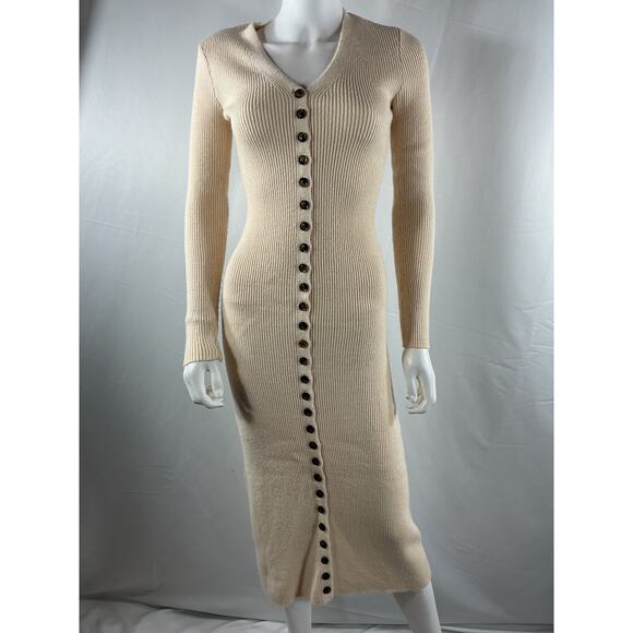 Lpa 'Kavala' White Acrylic Sweater Dress Size XS - Picture 2 of 4